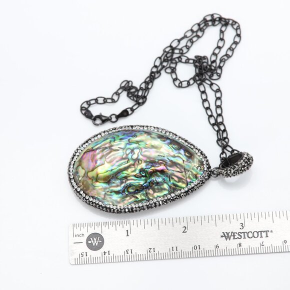Large Abalone Shell Necklace - Picture 7 of 10